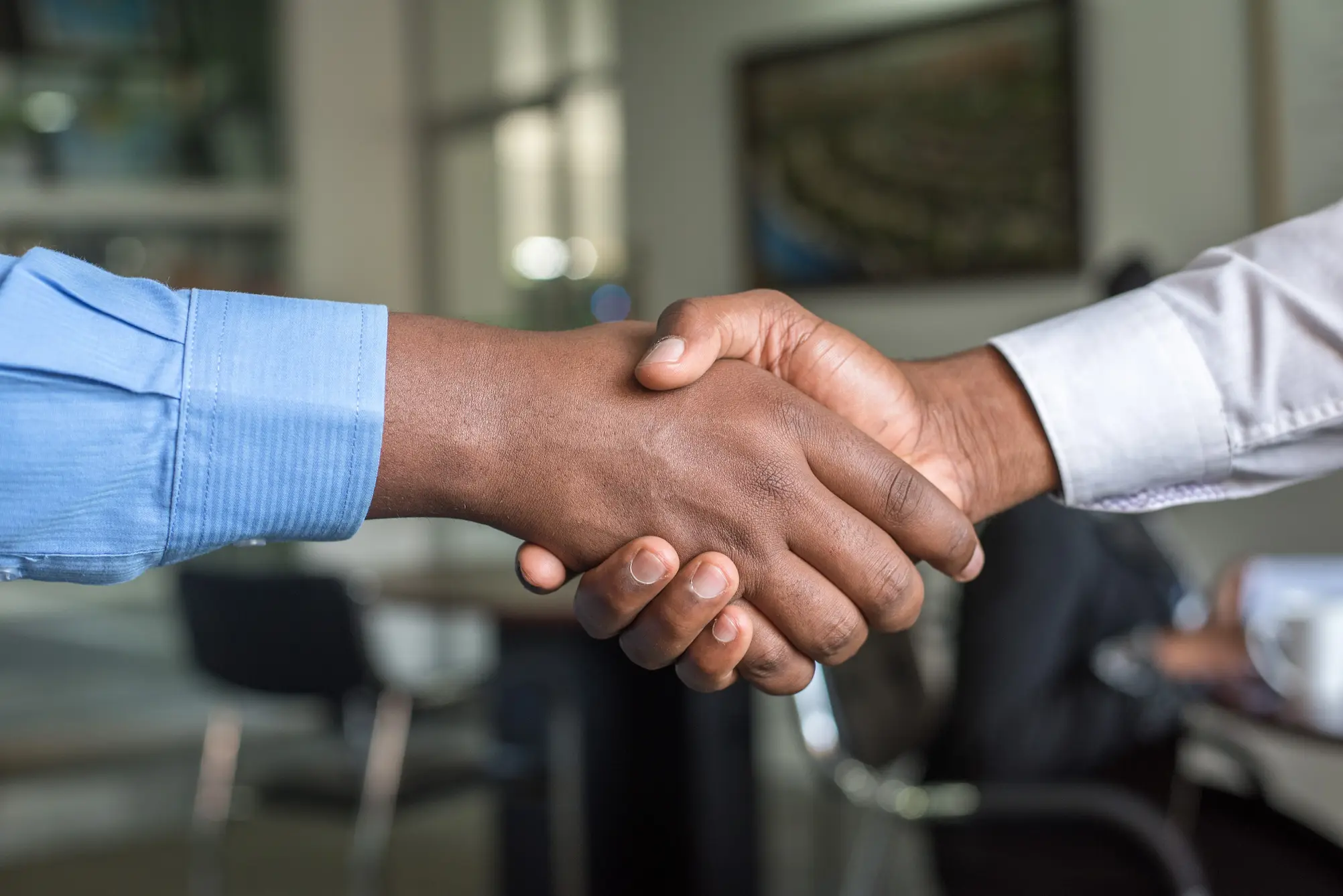 warm handshake